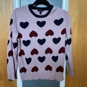 💙💗 J Crew heart sweater